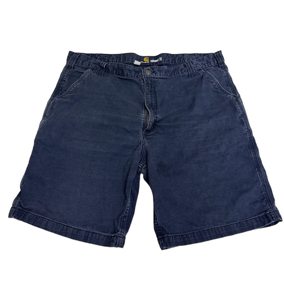 Carhartt Men's Washed Duck Work Shorts‎ 42 Very Good Blue 8.5 Inseam - Picture 1 of 3